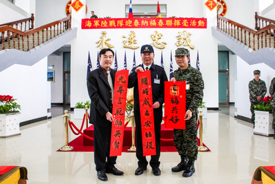 2018年海軍迎新春，視藝系書藝精湛報導圖片