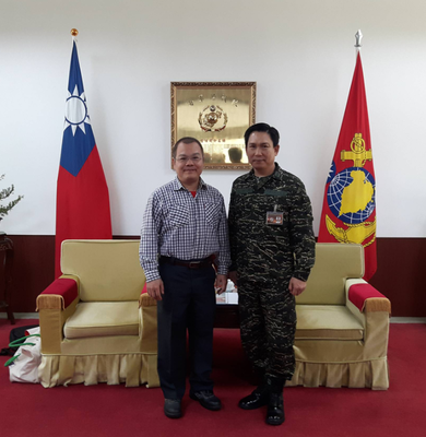 2018年海軍迎新春，視藝系書藝精湛報導圖片